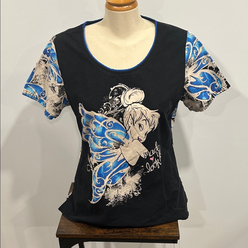 Disney scrubs Black and Blue Tinkerbell
